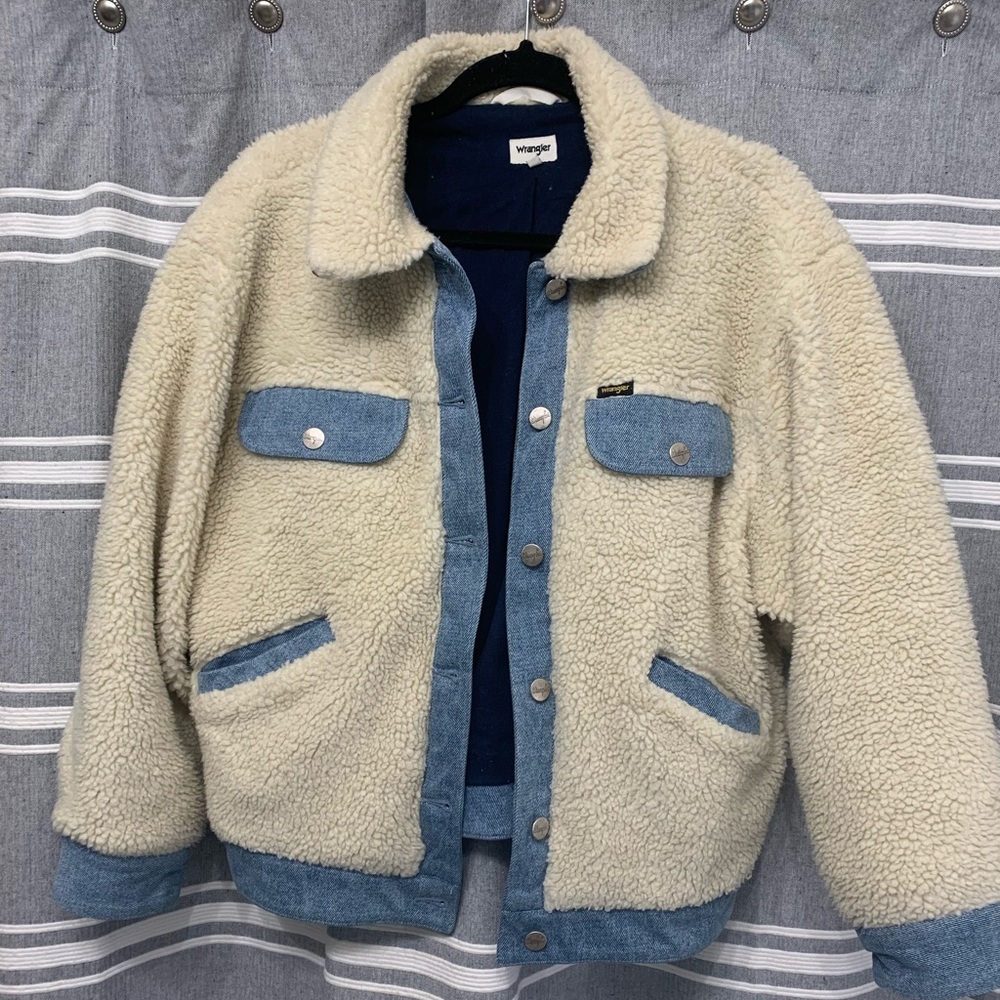 Wrangler x Revolve Sherpa Denim Coat